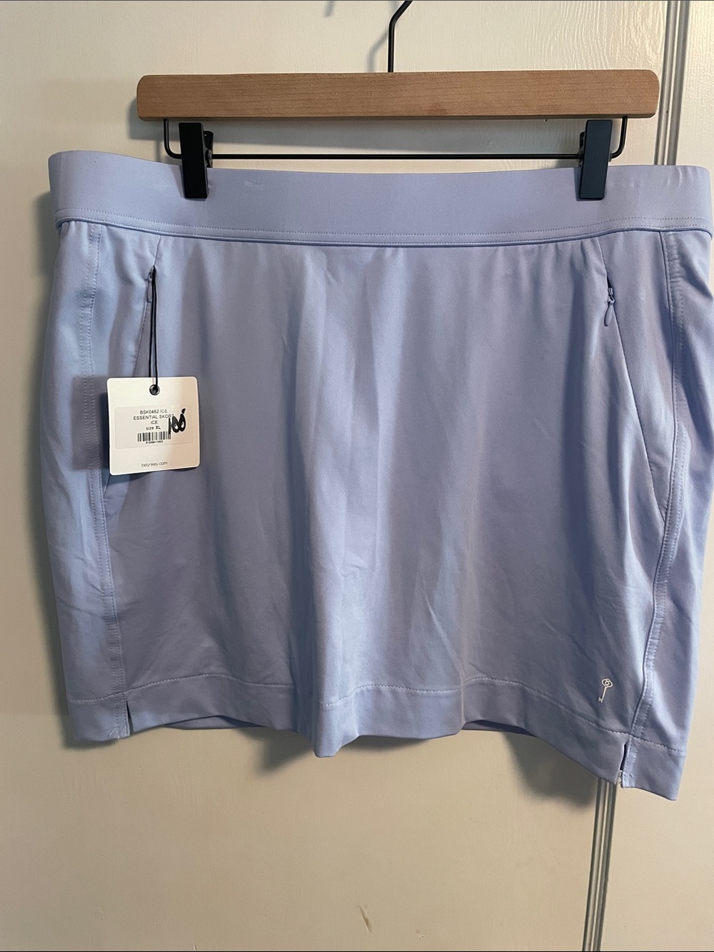 NWT Belyn Key Essential Golf Skort XL Ice Blue Athletic Tennis